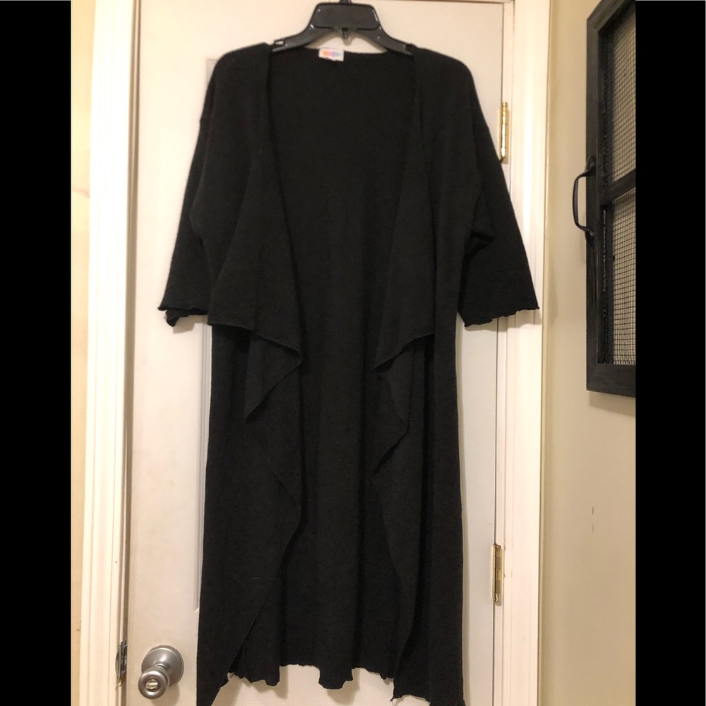 Long Blk LulaRoe Cardigan sz.Small